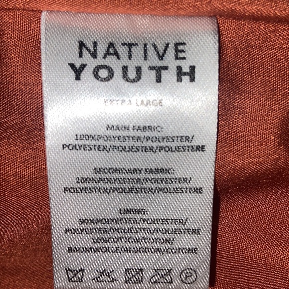 Native youth navy and white Sherpa puffer coat XL NWT - Picture 5 of 15